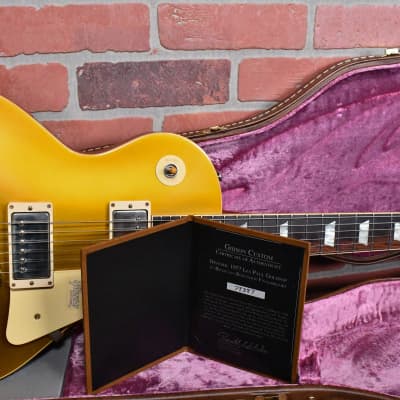 Gibson Custom Shop Historic '57 Les Paul Standard Reissue Gold Top Brazilian Rosewood VOS 2018 w/OHSC image 11