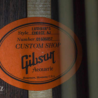 Gibson AJ Luthiers choice Cocobolo Adirondack 2006 image 6