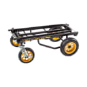 Rock N Roller R12RT Multi-Cart 8-in-1 Equipment Transporter Cart Regular Black Frame/Yellow Wheels All-Terrain