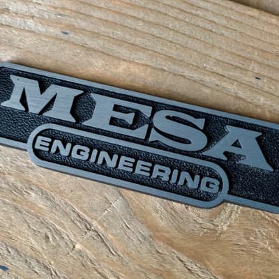 Mesa Boogie Metal Nameplate, Engineering Logo, Small image 1