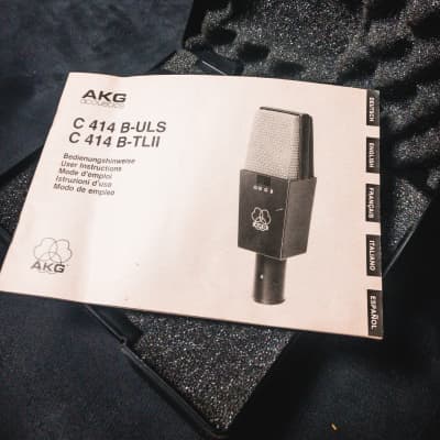 AKG C414 B ULS  Condenser Microphone + Original Case, Docs, Holder, Pop-Filter image 4