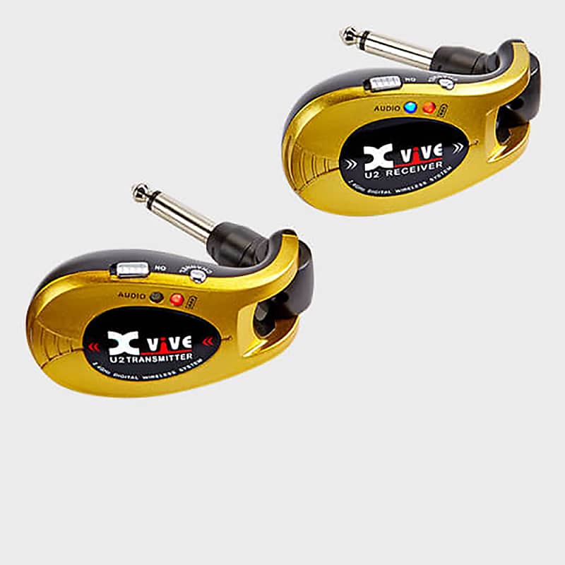Mint Xvive Audio U2 Digital Wireless Guitar System, Gold image 1