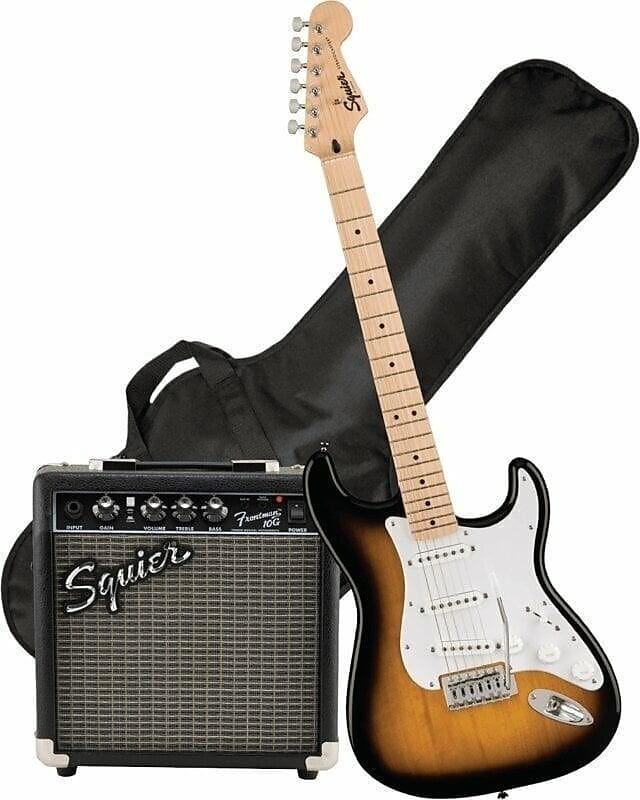 SQUIER SONIC PACK CHITARRA ELETTRICA STRATOCASTER BLACK +