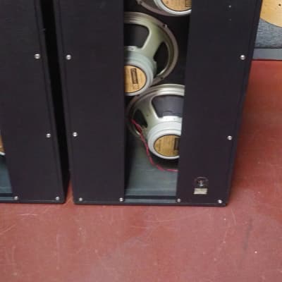 RARE! Marshall 1960s/1970s Celestion G12M 4 x 12" Basketweave PA Speaker Columns/Guitar Cabinets - Very Clean! image 5