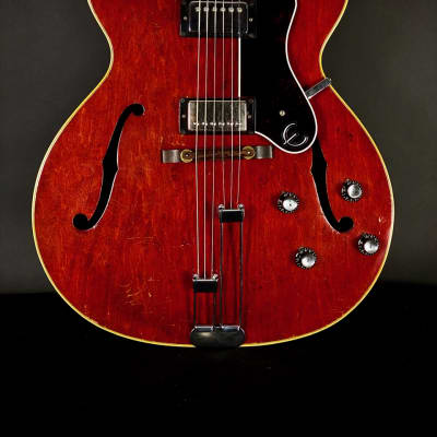 1967 Epiphone Broadway E252 in cherry red with nohc image 2