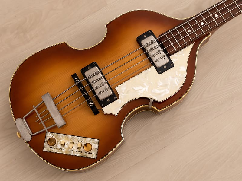 1978 Hofner 500/1 Beatle Bass Vintage Violin Bass '60s Spec w/ Staple Pickups, Case image 1