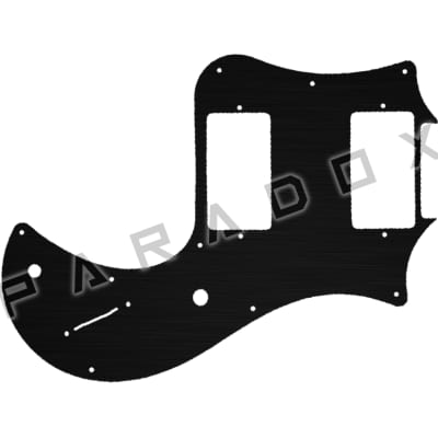 Custom Pickguard For 2017 - 2024 Made In America Paul Reed Smith S2 Standard 24 - Simulated Black Anodized Thin .090"