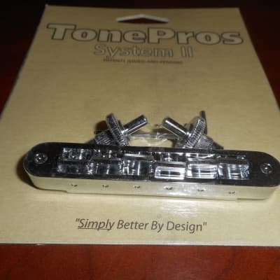 TonePros TP6-C Standard Metric Locking Tune-O-Matic Bridge with Small Posts image 1