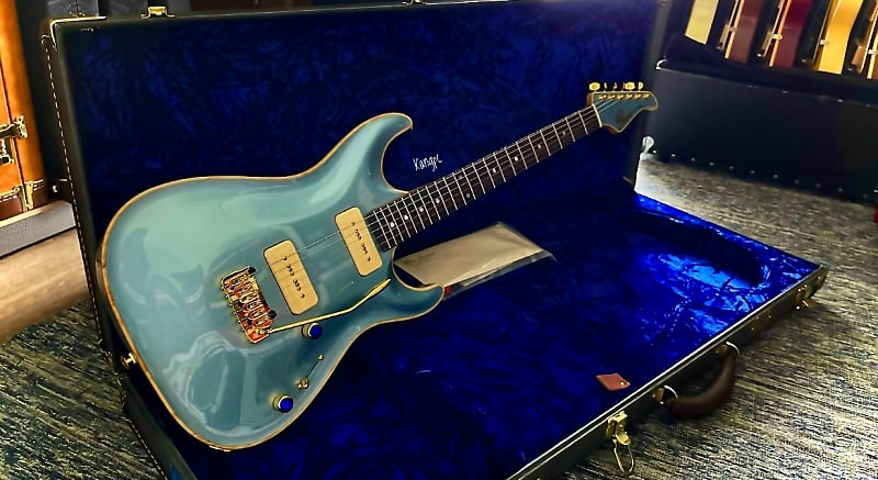 Pensa MK-90 Ice Blue Mark Knopfler Electric Guitar w: Hard | Reverb