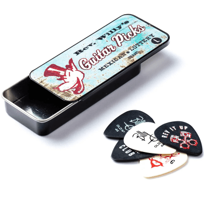 Dunlop RW101L Billy Gibbons / Reverend Willy's Light Guitar Pick Tin (6-Pack)