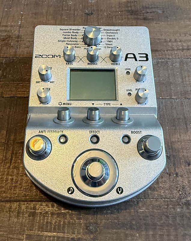 【中古品】ZOOM A3 中古】ZOOM A3 アコースティックプリアンプ＆マルチエフェクター