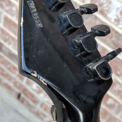 JB Player Super Stratocaster 1980's Black w/Hardshell Case image 4