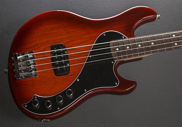 Fender  Standard Dimension VI Bass Aged Cherry Burst image 1
