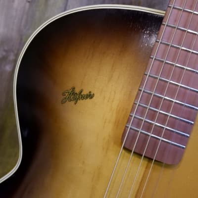 Hofner Model 450 Archtop Acoustic Refretted + Light Restoration - late 1950's with Hard Case image 7