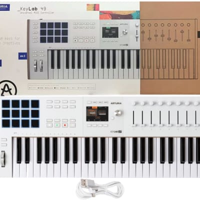 Arturia KeyLab 49 MK3 White MIDI Controller