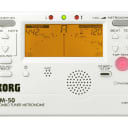 Korg TM-50-PW Pearl White Combo Chromatic Tuner [ProfRev]