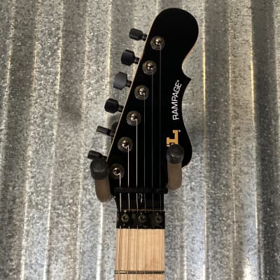 G&L USA Fullerton Deluxe Rampage 24 Jet Black Guitar & Bag #5044 image 4