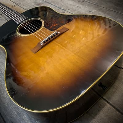 1956 Gibson J-45 Jumbo Acoustic in Sunburst finish & case image 13