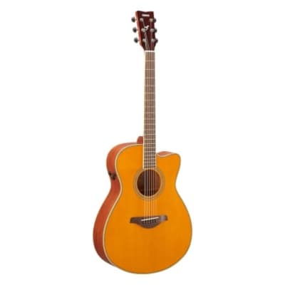 Yamaha FSC-TA TransAcoustic Acoustic electric Guitar Vintage Tint image 2