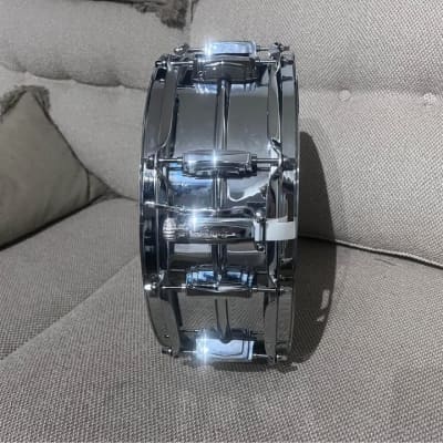 Ludwig LM400 Supraphonic 5x14" 10-Lug Aluminum Snare Drum 1985 - Present - Chrome-Plated image 3