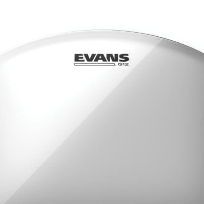 Evans G12 Clear Tom Drum Head, 10 Inch image 2
