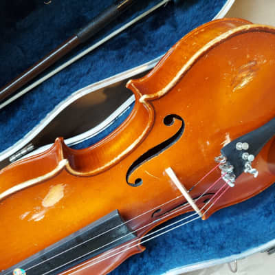 A.R. Seidel Sized 4/4 violin, Germany, 1988,  Stradivarius Copy, with Case & Bow image 8