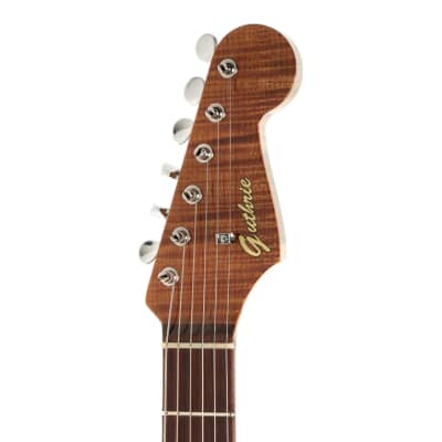 Used Guthrie Custom Strat-Style Electric Guitar White Over Sunburst imagen 7