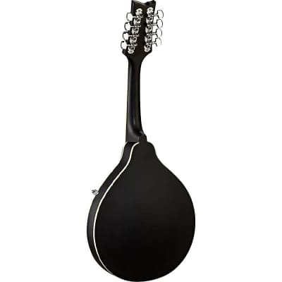 Ortega Guitars RMAE40SBK A-Style Mandolin in Satin Black w/ Gig Bag image 2
