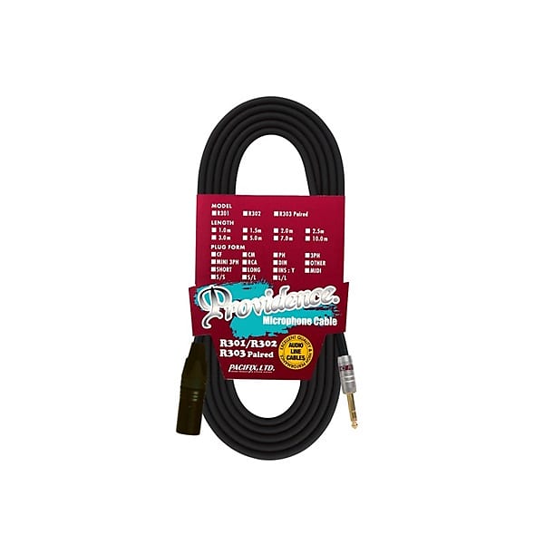 Providence [50th anniversary sale for the company&#039;s founding] R301 CM-3PH (XLR/Male - TRS) [5.0m] [Limited stock! Package torn special price]  			