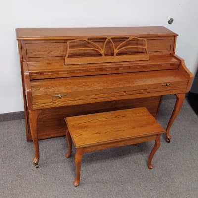 Baldwin Upright Piano - French Oak image 5