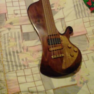 private stock ,unique design, "rococo style" ,fretless bass for Jazzz image 6