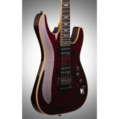 Schecter Omen Extreme 6 FR Electric Guitar with Floyd Rose, Black Cherry image 5
