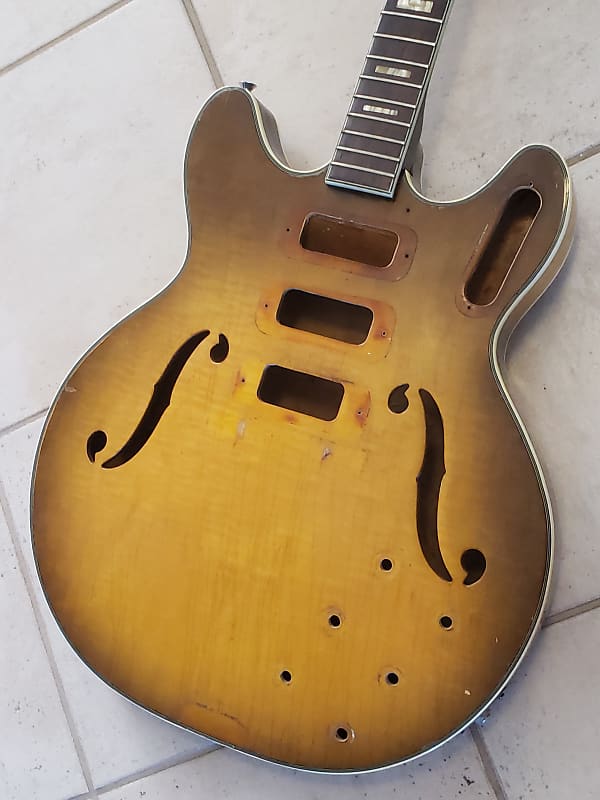 60’s Harmony H75 Husk Vintage Archtop Guitar Project 1961 ES-335 H-75 image 1