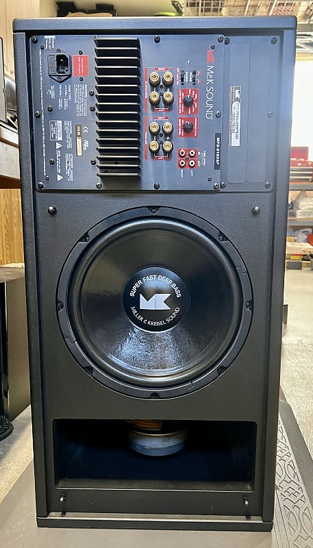 Miller &amp; Kreisel M&amp;K MPS-5160 SFBK Subwoofer w/ Instructions, Test CD &amp; Spikes  			