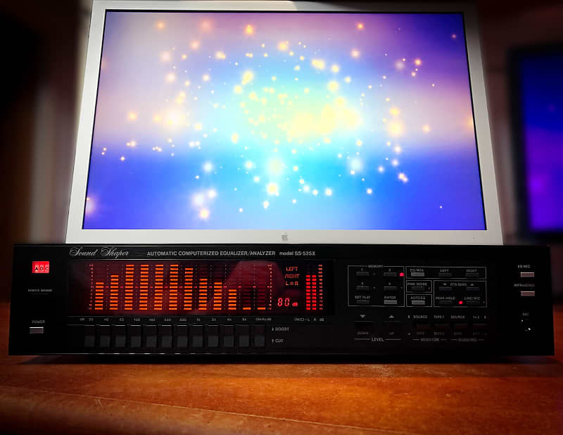 ADC SS-525X 1987 Rare Vintage Stereo Equalizer Spectrum Analyzer  			