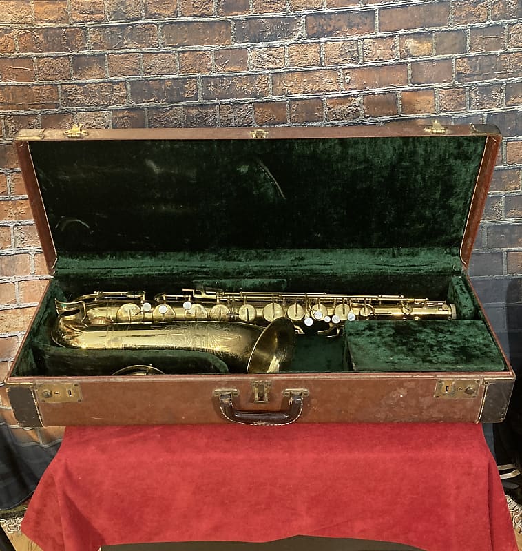 Silvertone Tenor Saxophone Made In Elkhart Indiana Reverb