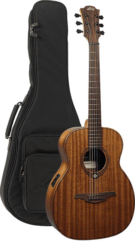 Lag Travel-KAE | All Khaya Wood Acoustic / Electric Travel Guitar with Gig Bag. New with Full Warranty! image 1