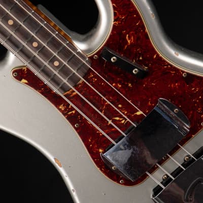 Fender Custom Shop 1964 Precision Bass Heavy Relic P/J - Inca Silver image 14