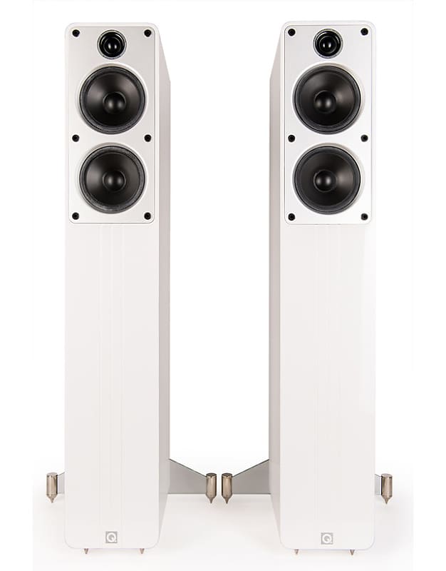 Q Acoustics Concept 40 floorstanding loudspeakers white gloss (1 pair) - used, like new  			