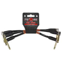 Pig Hog PHLIL6CP Lil' Pigs 1/4" TS Patch Cables - 6" (3-Pack) Western Plaid