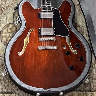 Eastman T386 Thinline Electric in Classic Finish w/ Case, Pro Setup #1720 image 6