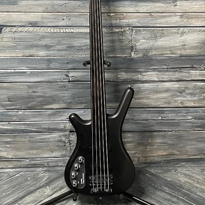 Warwick Left Handed RockBass Corvette Fretless Basic-5 Nirvana Black Transparent Satin 5-String Electric Bass image 10