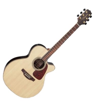 Takamine GN93CE-NAT NEX Cutaway 6-String Right-Handed Acoustic-Electric Guitar with Maple Body, Solid Spruce Top, Slim Mahogany Neck, and Rosewood Fingerboard (Natural) image 4