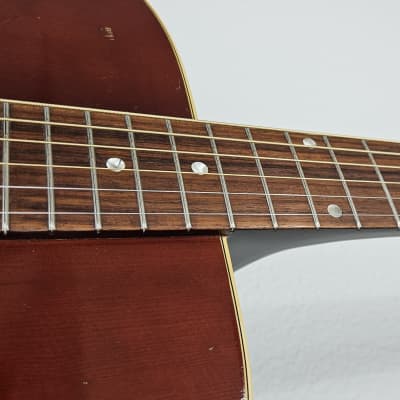 1968 Gibson J-45 ADJ Deluxe Cherry Sunburst Dreadnought Vintage Acoustic Guitar image 22
