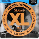 D'Addario EXL115W Wound Third Electric Guitar Strings 11-49