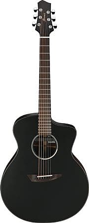 Ibanez Jon Gomm JGM5 Acoustic Electric Guitar with Bag Satin Black image 1