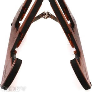 Cooperstand Pro-Tandem Double Guitar Stand - African Sapele image 3