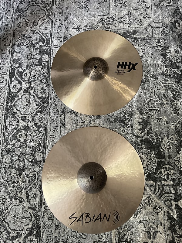 Sabian 14" HHX Complex Medium Hi-Hat Cymbals (Pair) image 1