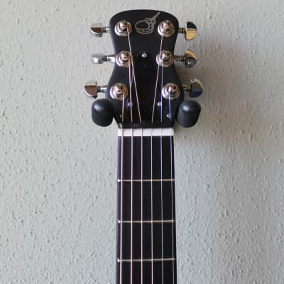 Brand New Journey OF660 Overhead Carbon Fiber Acoustic/Electric Travel Guitar - Black Matte image 2