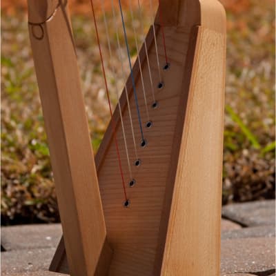 Roosebeck HP08L Parisian Harp 8-String - Lacewood w/Extra String Set & Tuning Tool image 7